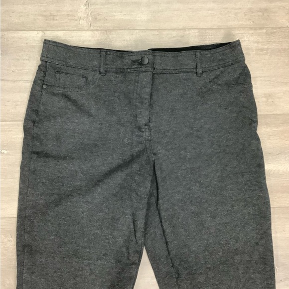 Women's Style & Co 12 Large Jeans Jeggins Ponte Pants Black Crop Ankle Stretch - Picture 5 of 6